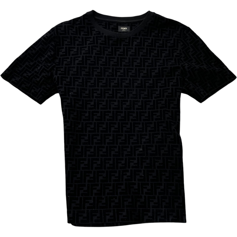 Men's Ff Monogram T-Shirt Black Size S