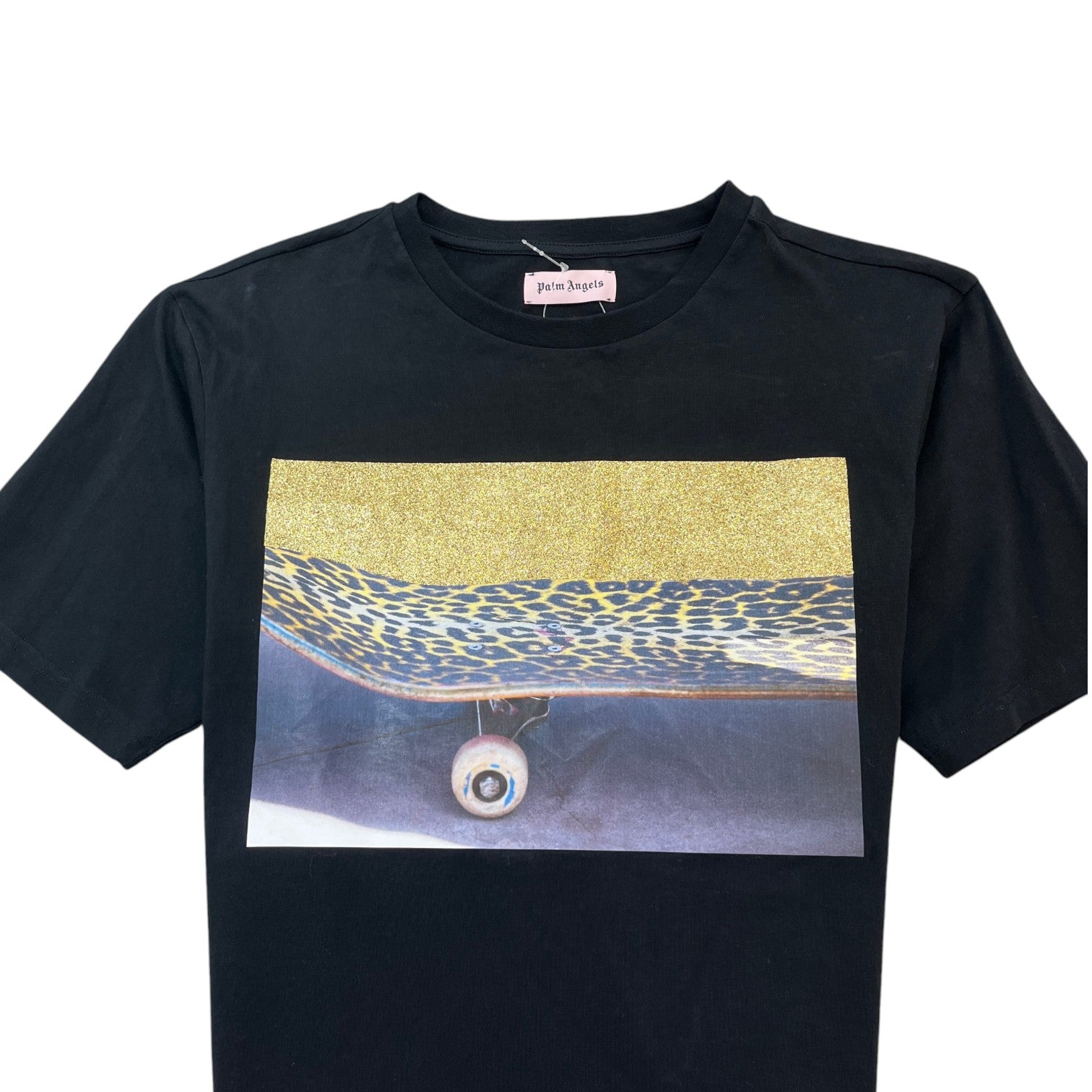 Men's Glitter Skate T-Shirt Black Size S - Photo 5