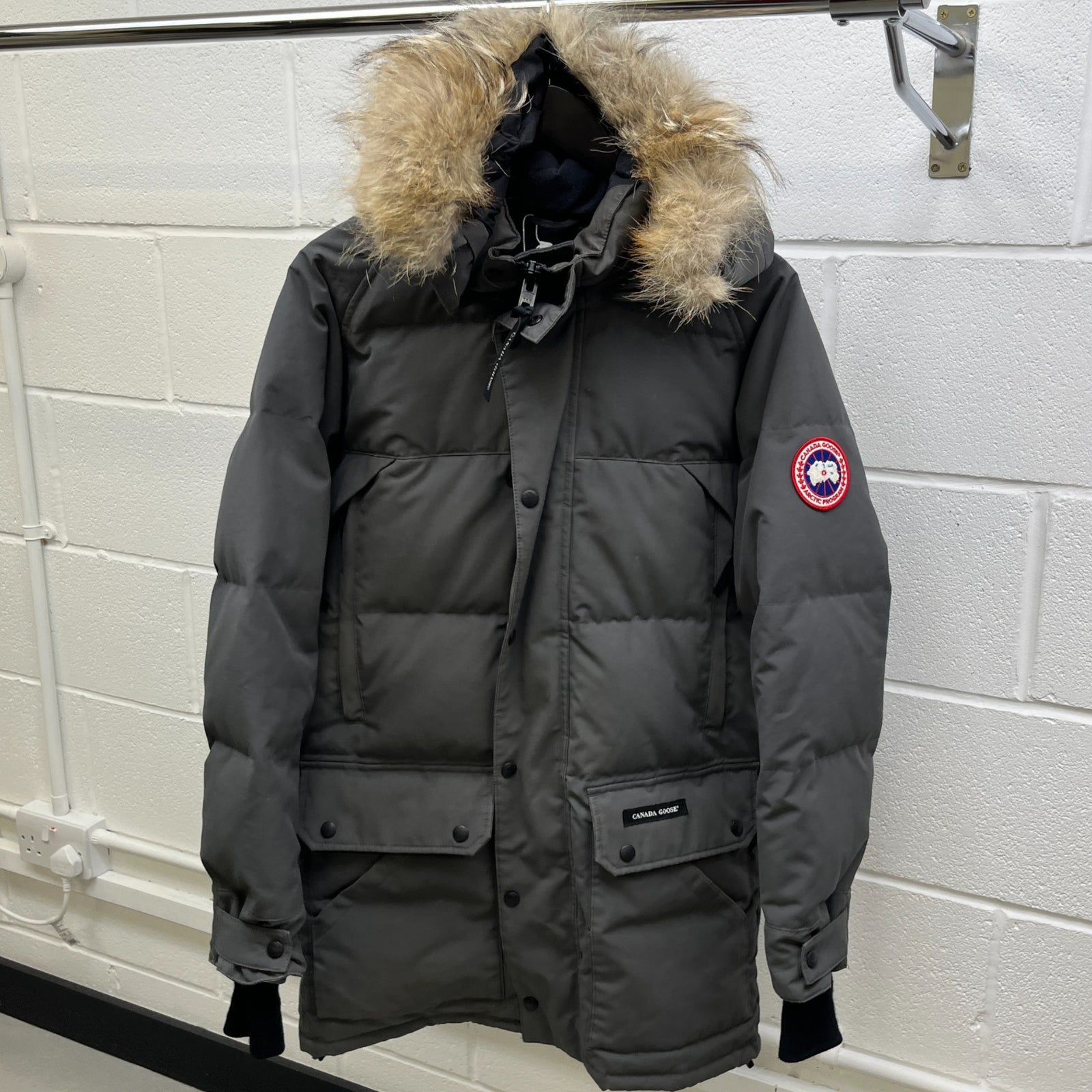 Men's Emory Down Jacket Grey Size S - Photo 8