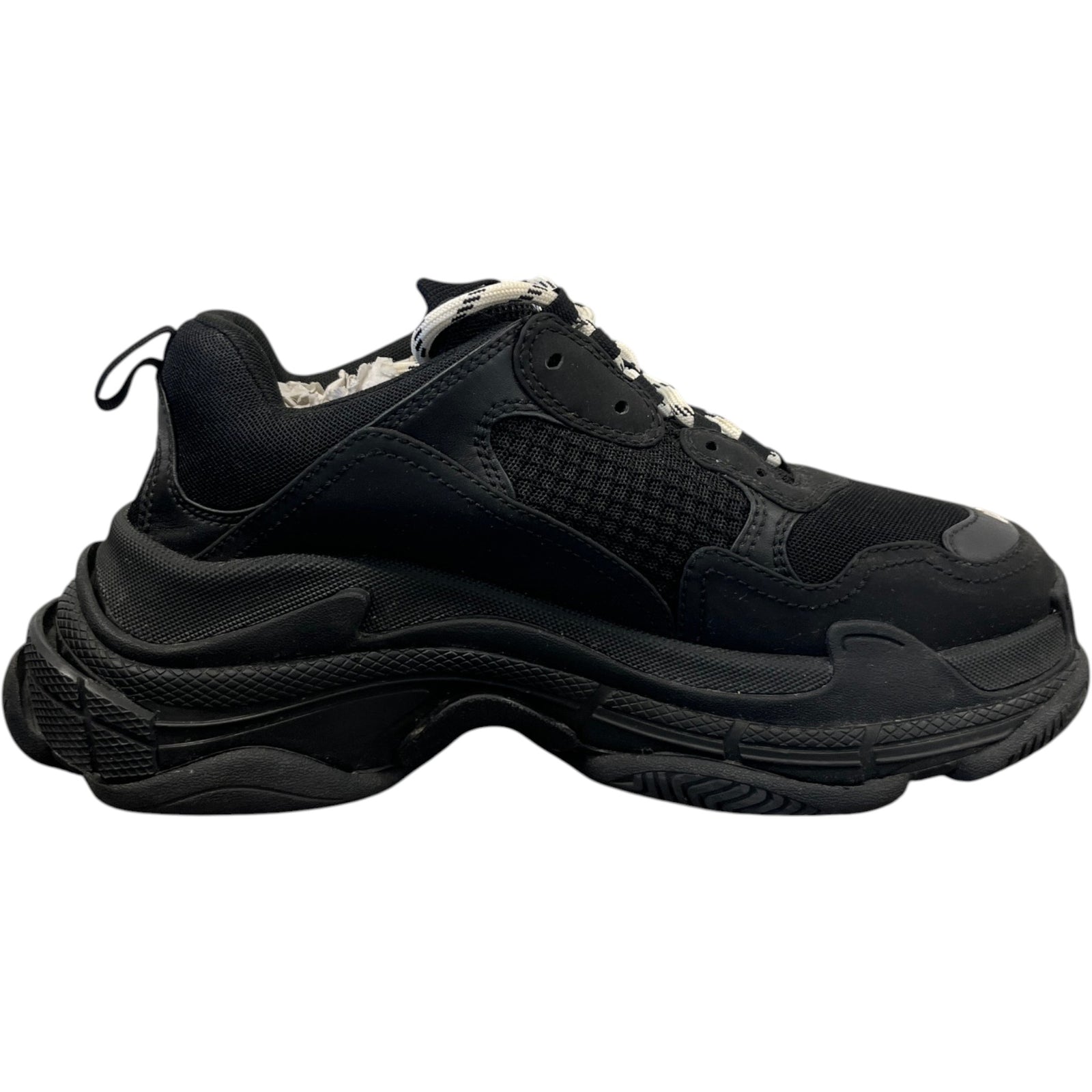 Men's Triple S Low Trainers Black Size EU 40 / UK 6 - Photo 4