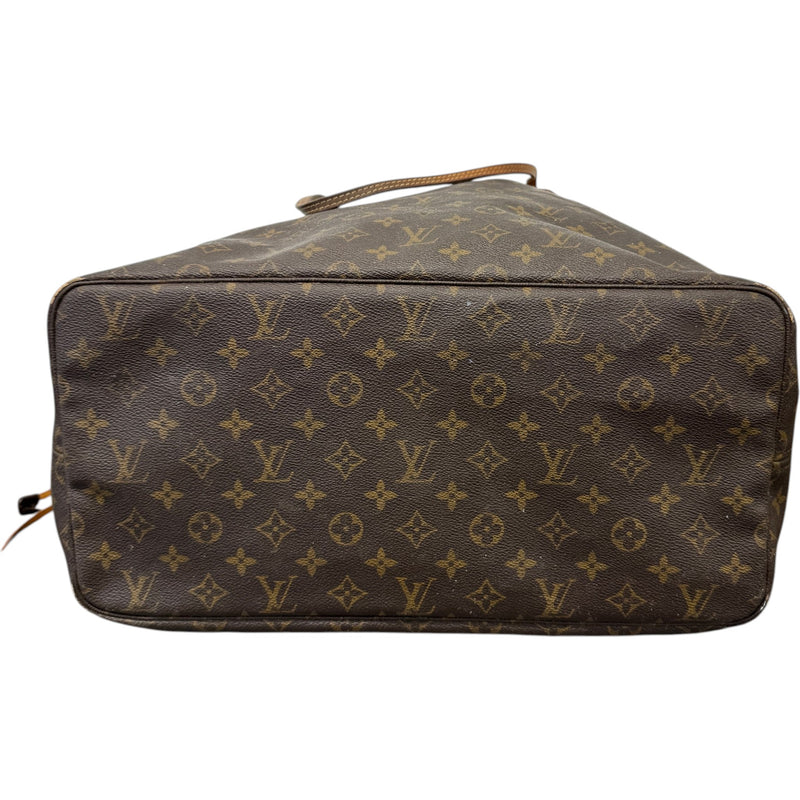 Women's Monogram Neverfull GM Tote Handbag Brown