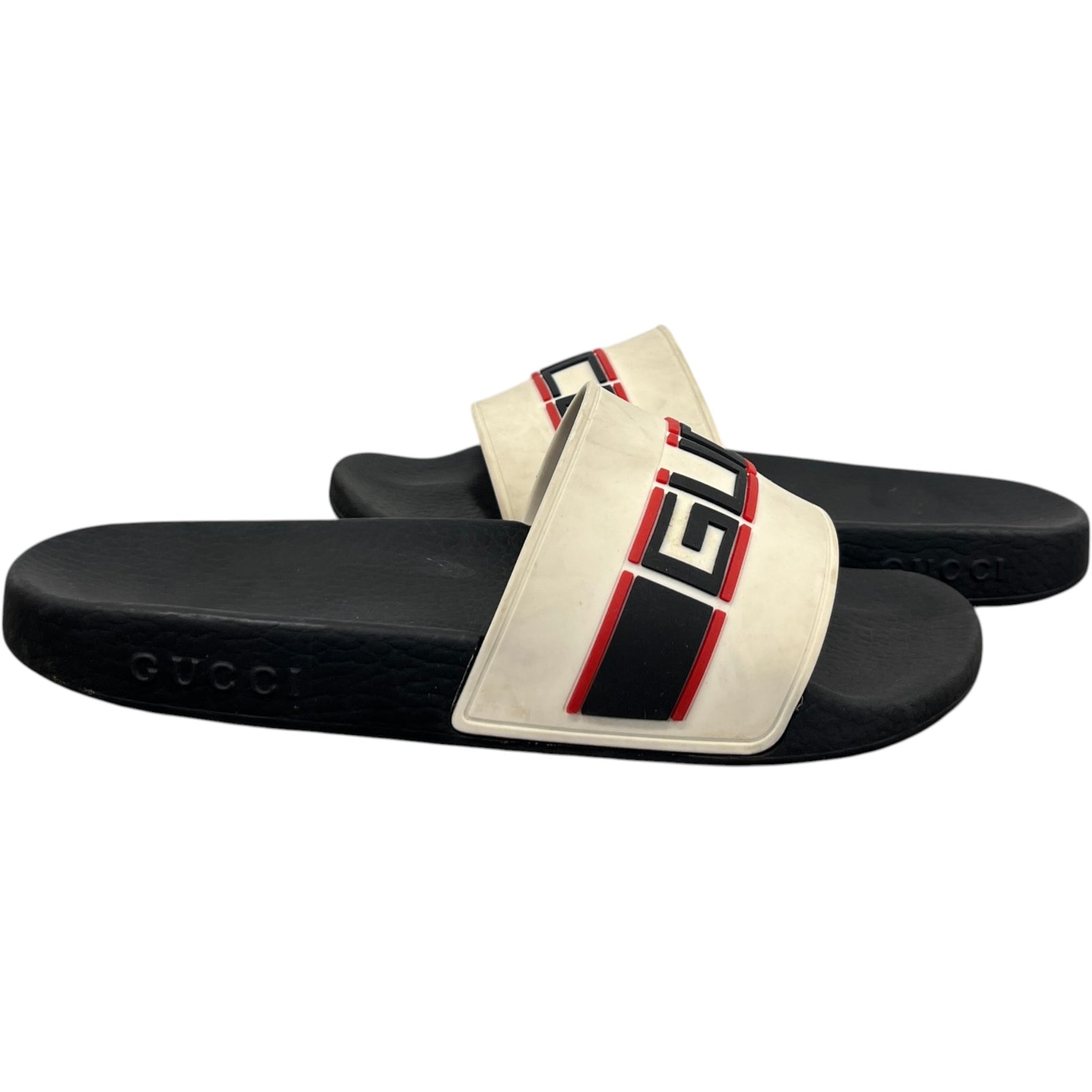 Men's Logo Pool Slides Black Size EU 41 / UK 7 - Photo 3