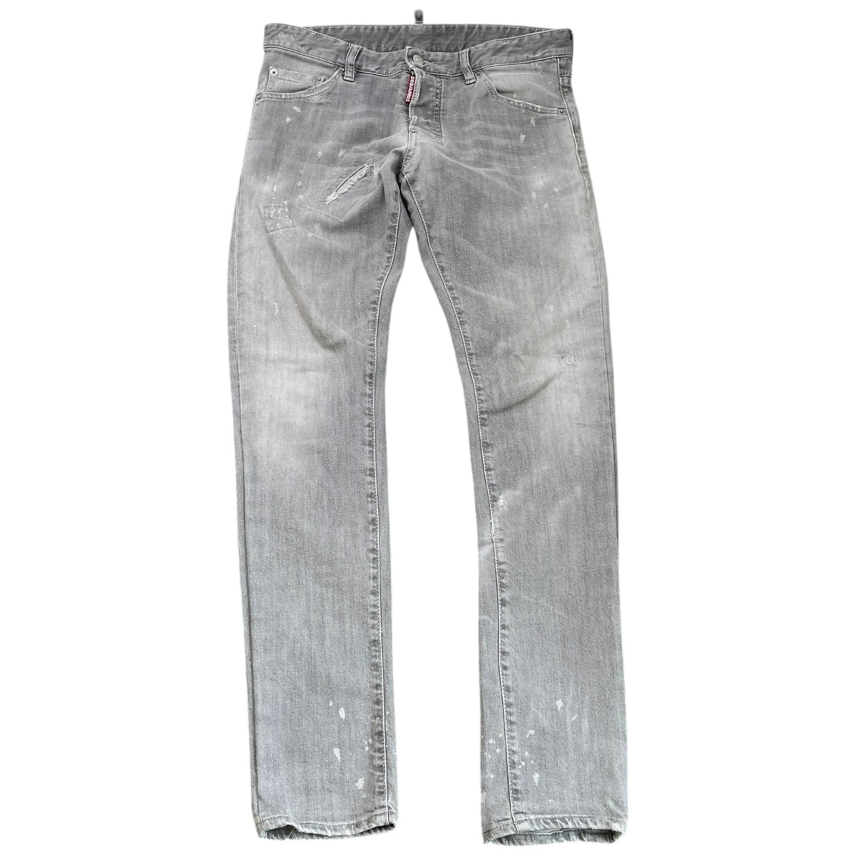 Men's Distressed Washed Jeans Grey Size M / W32 - Photo 1