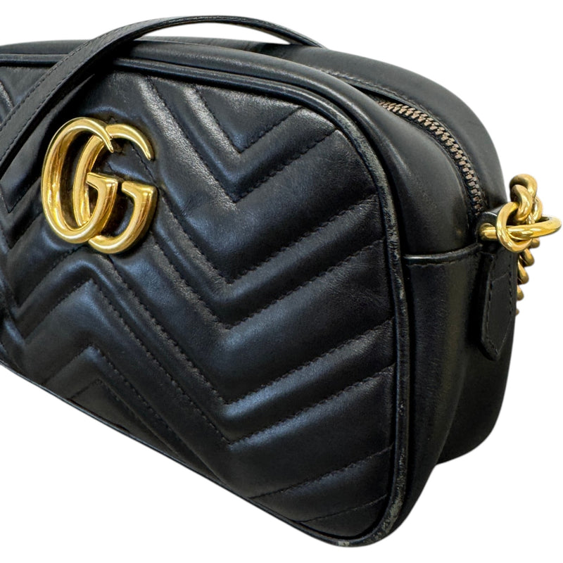 Women's GG Marmont Camera Crossbody Bag Black