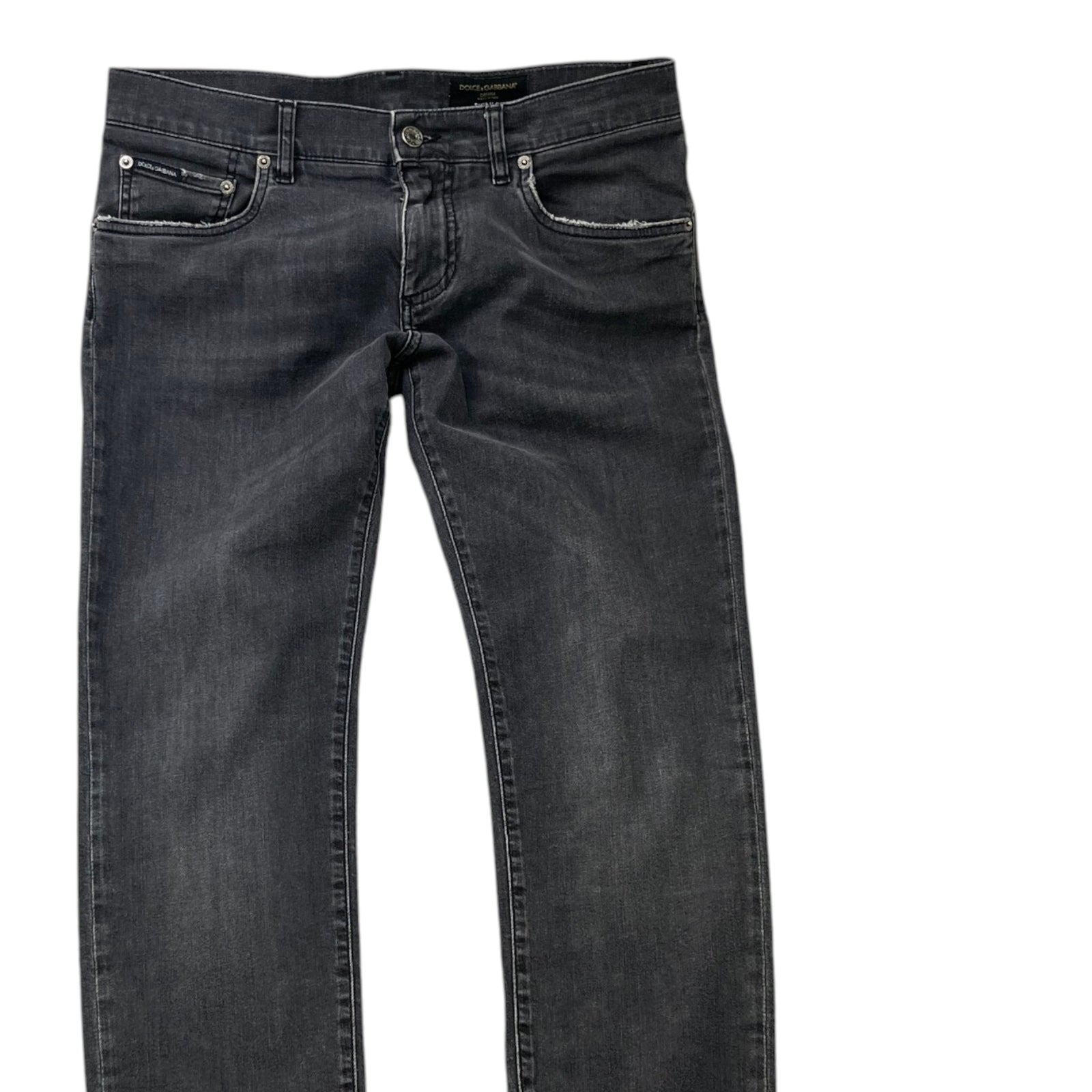 Men's Logo Patch Skinny Jeans Charcoal Size IT 48 / UK 32 - Photo 3