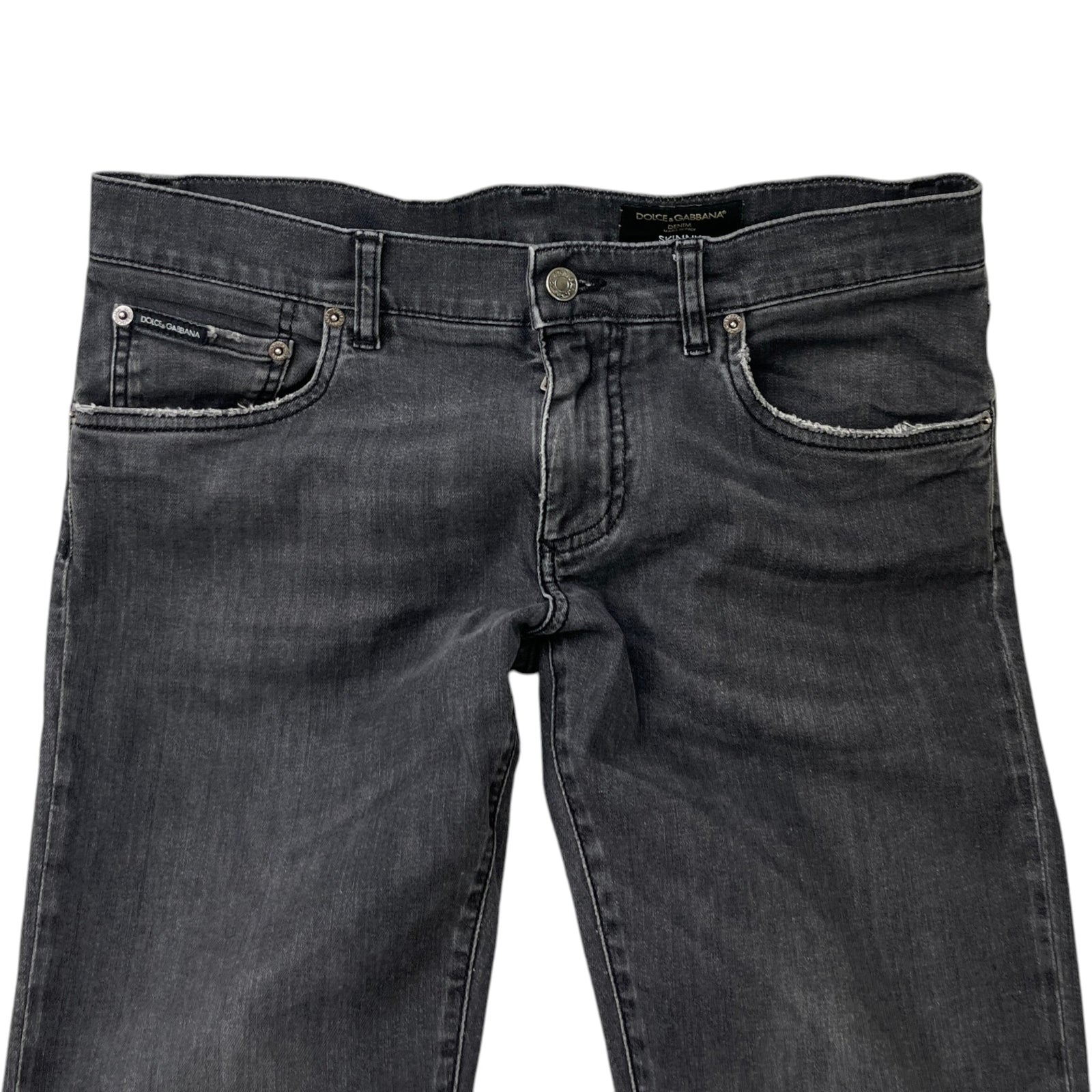Men's Logo Patch Skinny Jeans Charcoal Size IT 48 / UK 32 - Photo 5