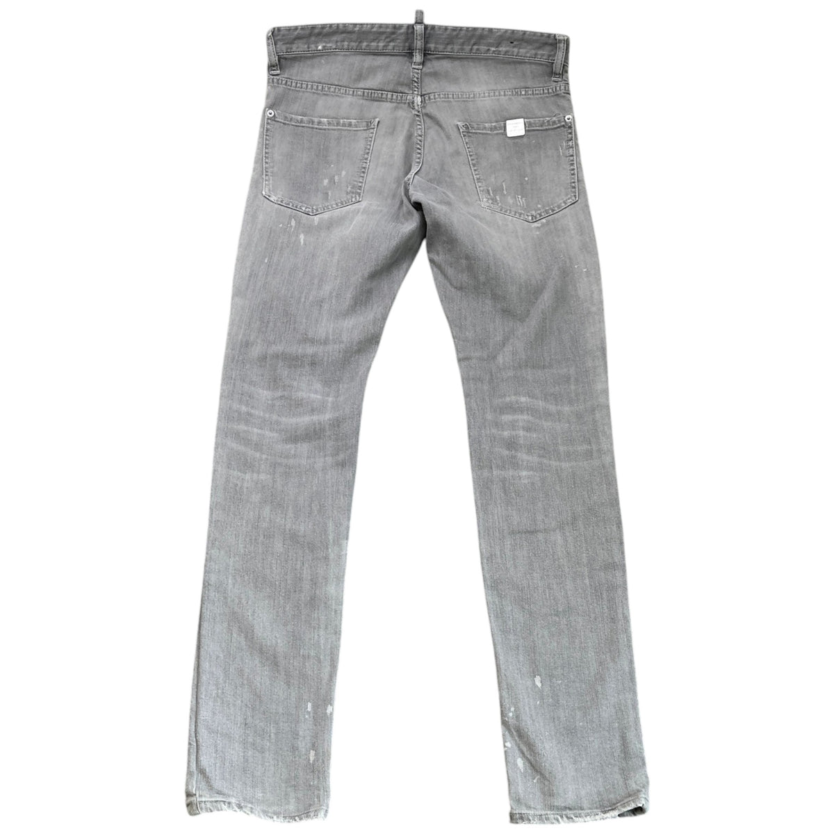 Men's Distressed Washed Jeans Grey Size M / W32 - Photo 2