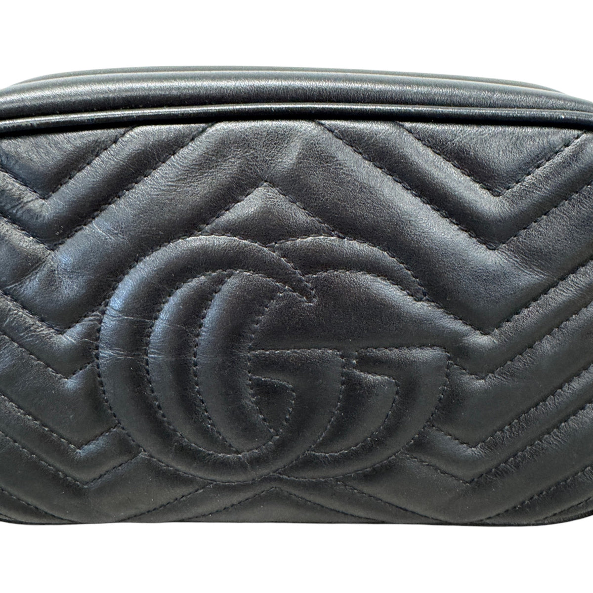 Women's GG Marmont Camera Crossbody Bag Black - Photo 7