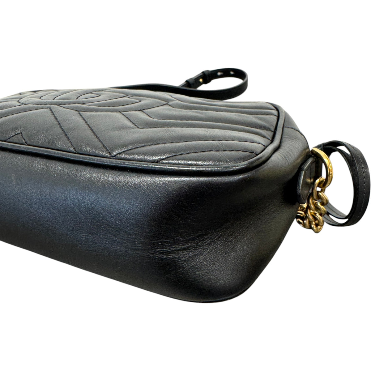 Women's GG Marmont Camera Crossbody Bag Black - Photo 8