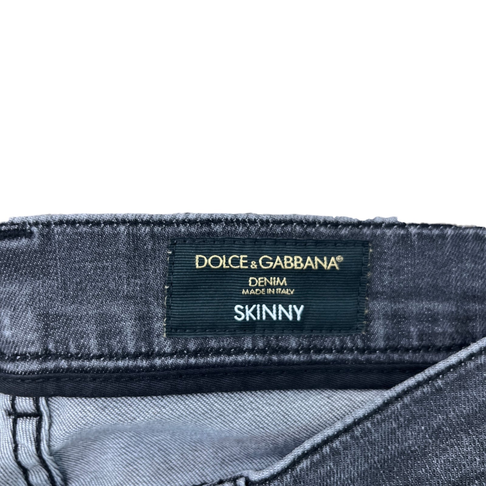 Men's Logo Patch Skinny Jeans Charcoal Size IT 48 / UK 32 - Photo 7