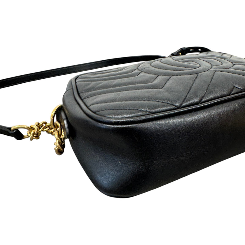 Women's GG Marmont Camera Crossbody Bag Black