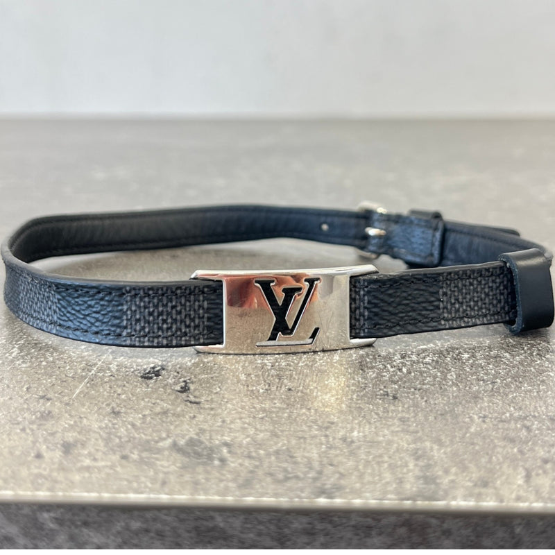 Men's Damier Graphite Sign It Bracelet Black