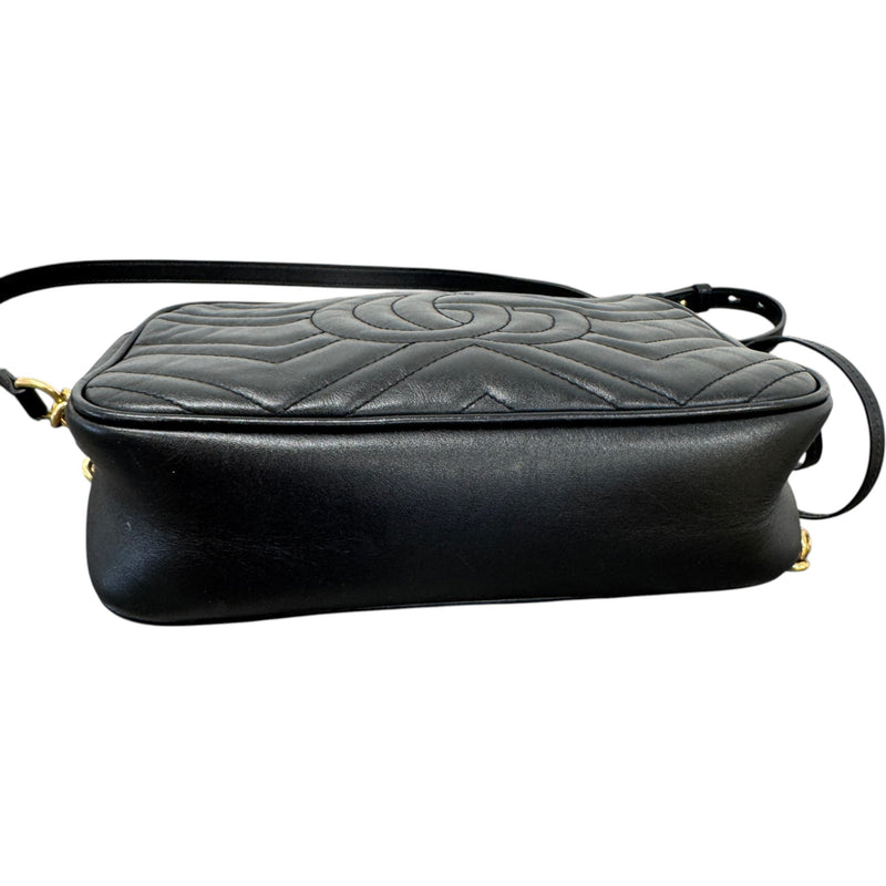 Women's GG Marmont Camera Crossbody Bag Black