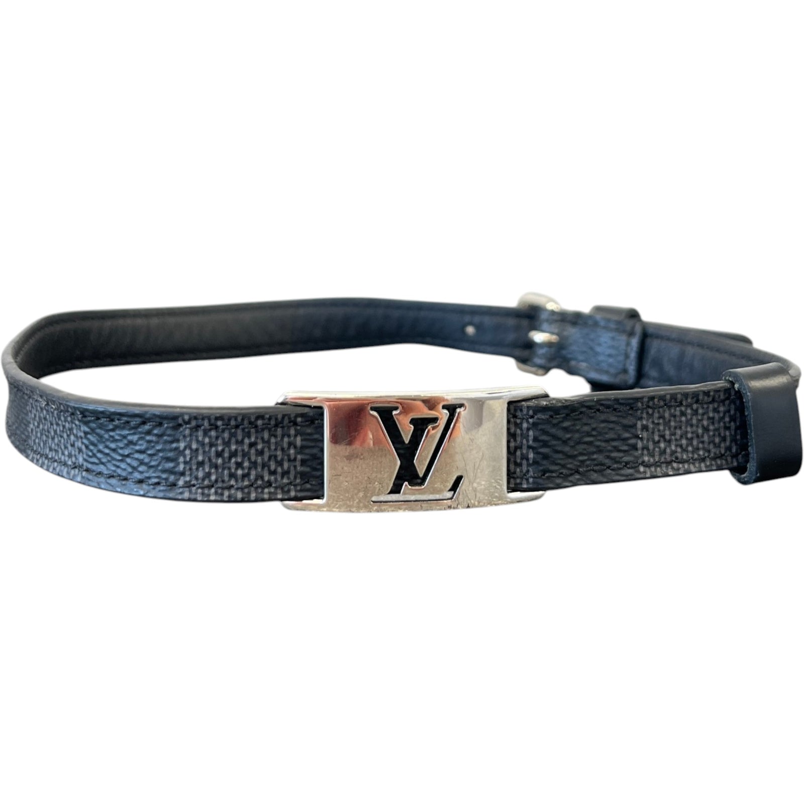 Men's Damier Graphite Sign It Bracelet Black - Photo 1