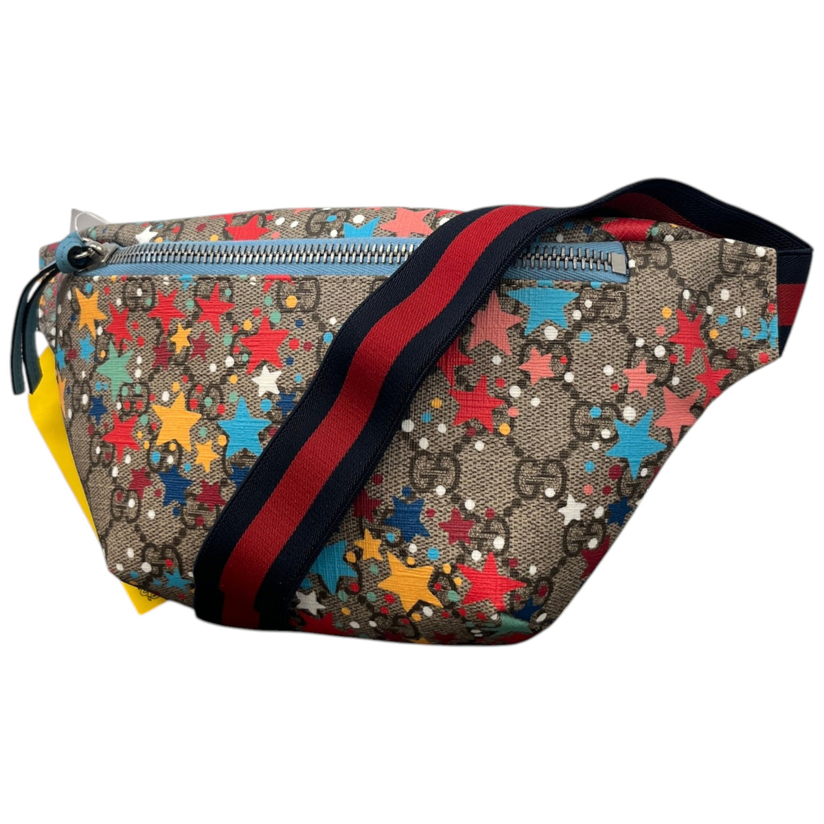 Men's GG Supreme Star Belt Bag Beige - Photo 4