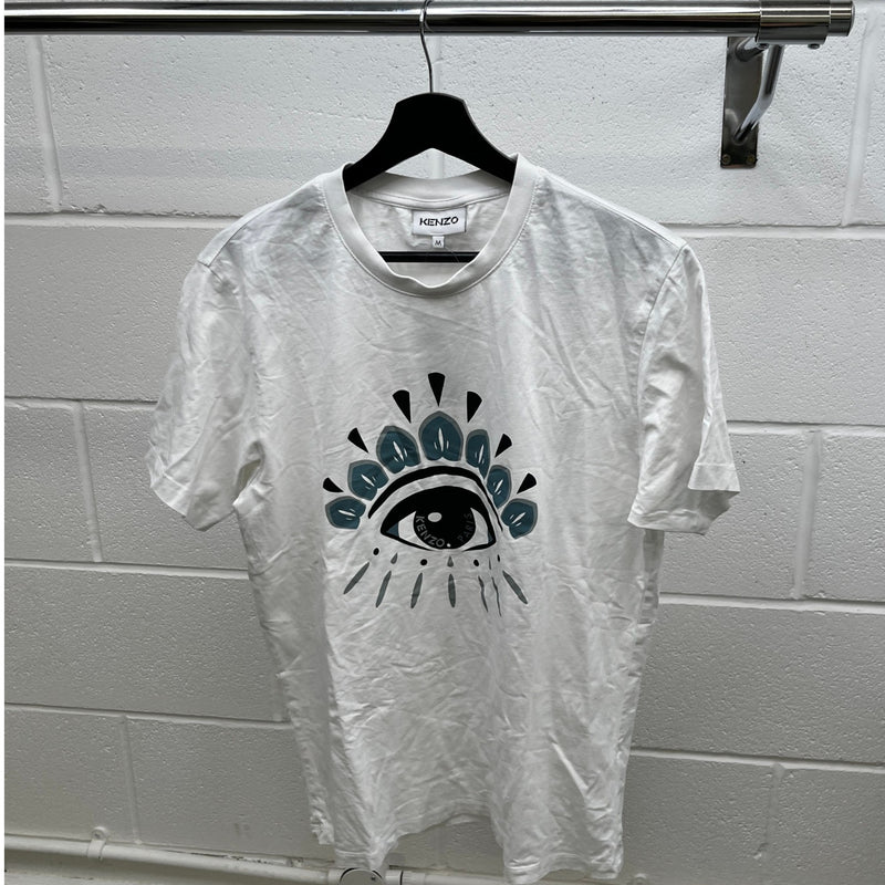Men's Logo Print T-Shirt White Size M