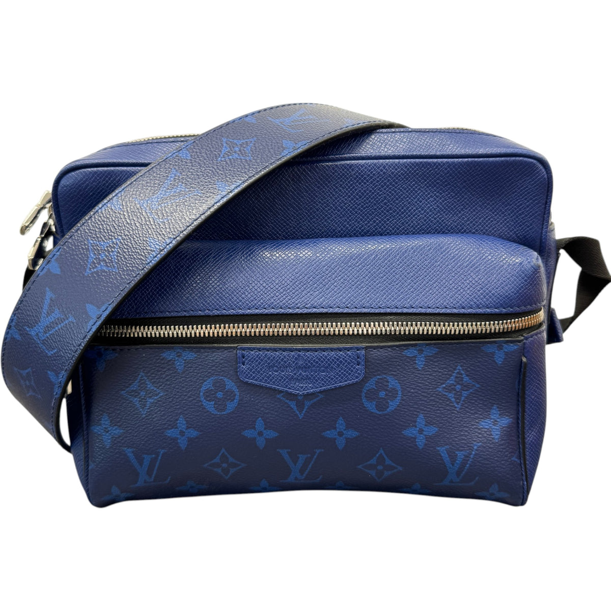 Men's Monogram Colbalt Outdoor Messenger Bag Blue - Photo 1