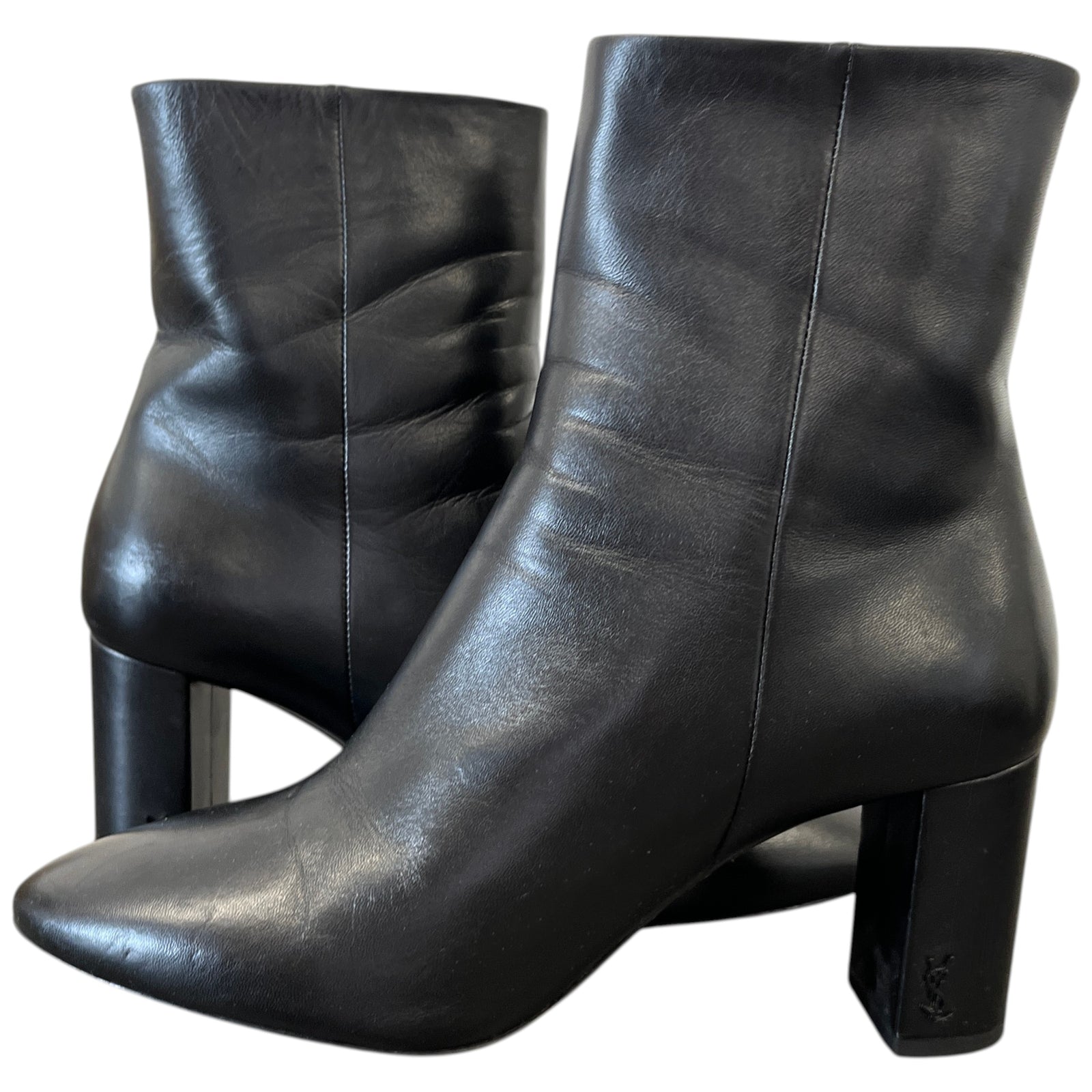 Women's Lou Heeled Ankle Boots Black Size EU 38 / UK 5 - Photo 3