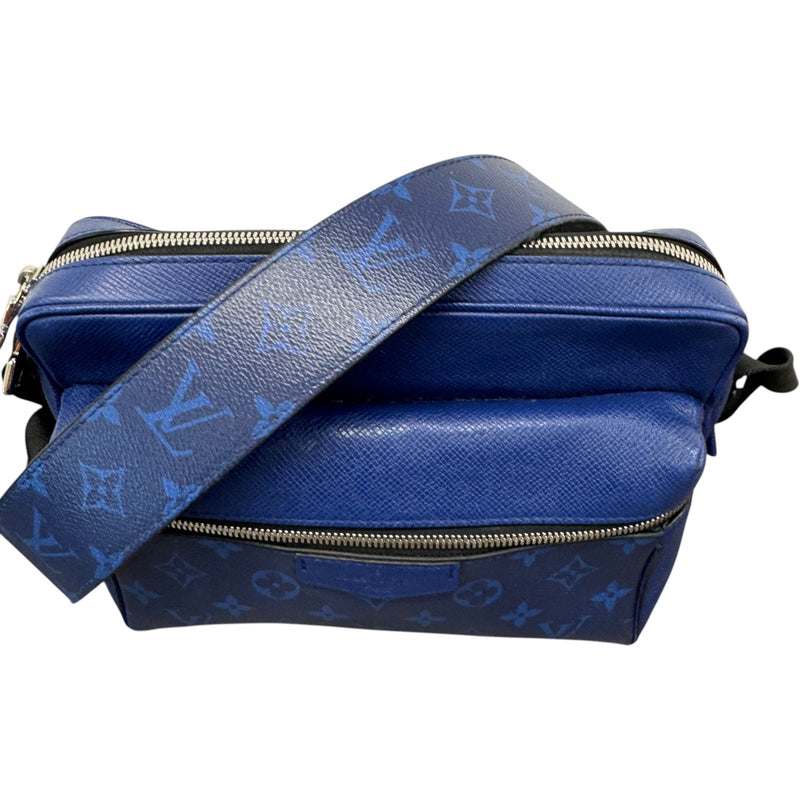 Men's Monogram Colbalt Outdoor Messenger Bag Blue