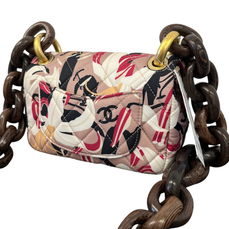 Women's 2023 Wenge Wood Chain Mini Flap Bag Brown