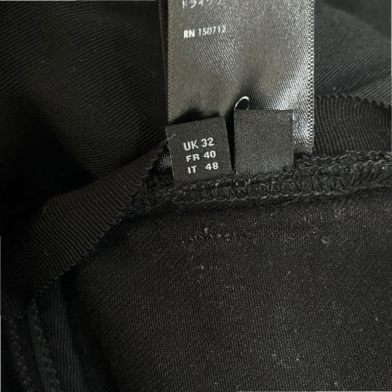 Men's Distressed Jeans Black Size Waist 32"