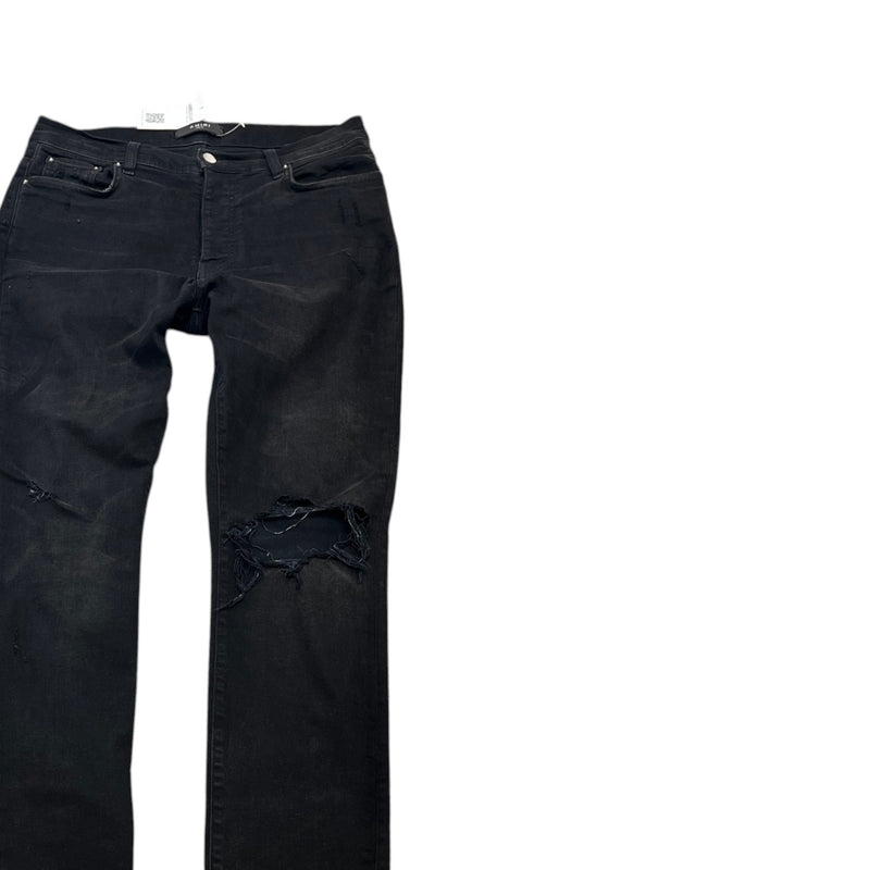 Men's Distressed Jeans Black Size Waist 32"