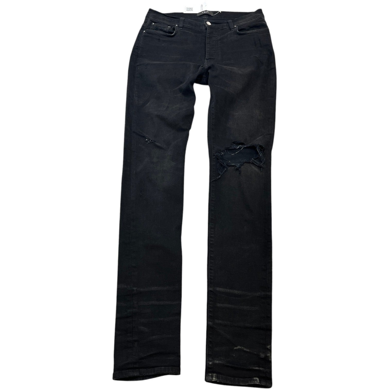 Men's Distressed Jeans Black Size Waist 32" - Photo 1