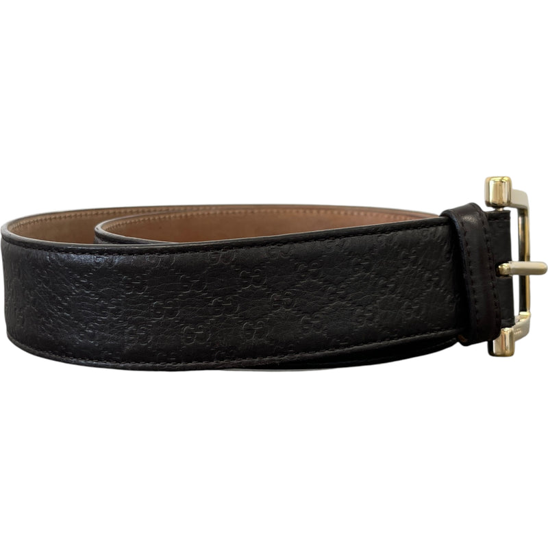 Men's Gg Monogram Belt Brown Size Waist 34"
