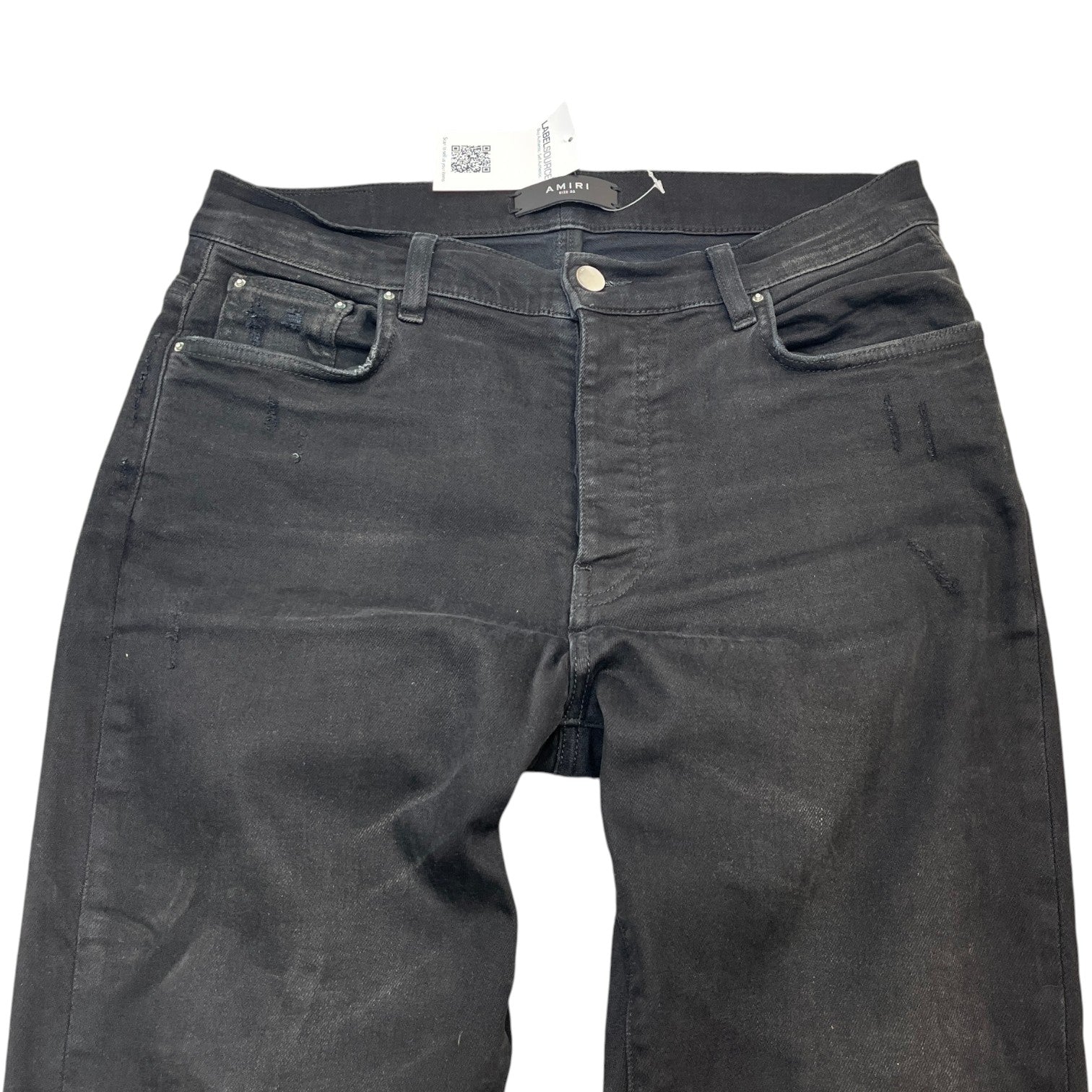 Men's Distressed Jeans Black Size Waist 32" - Photo 5