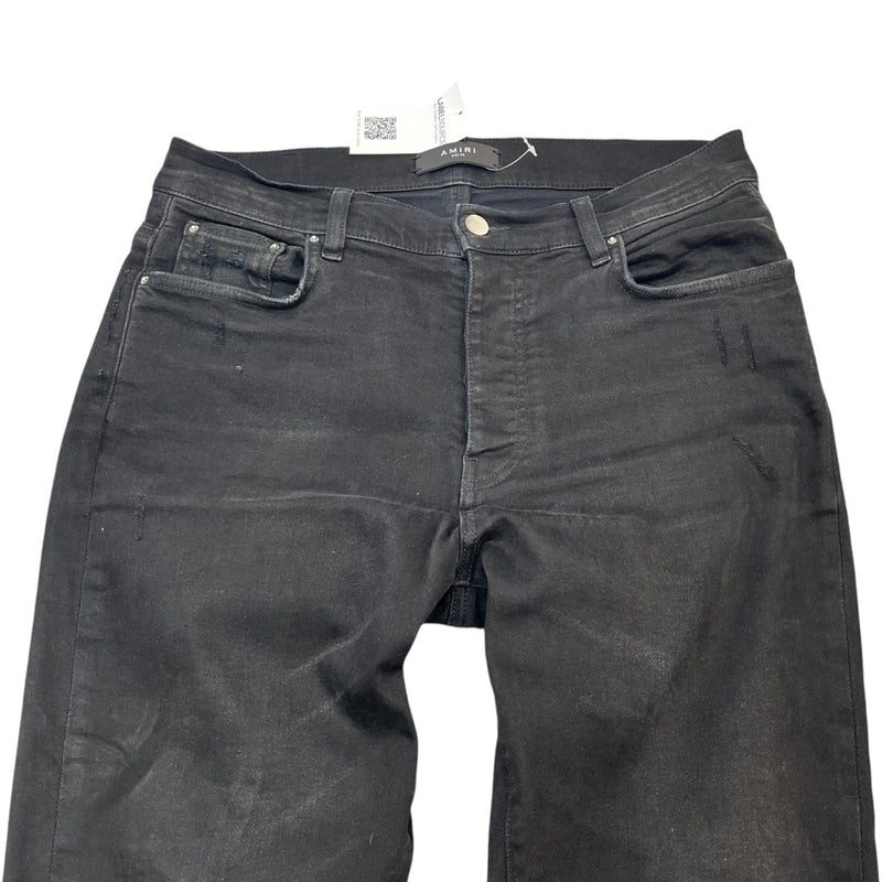Men's Distressed Jeans Black Size Waist 32"