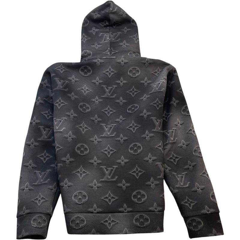 Men's 2054 3D Monogram Hoodie Charcoal Size L