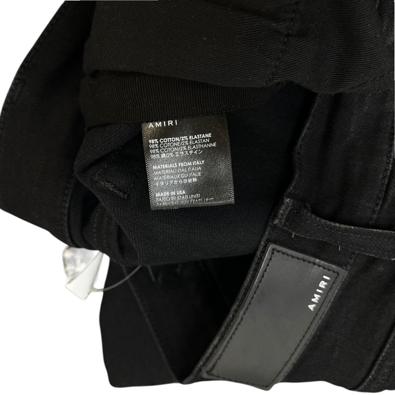 Men's Distressed Jeans Black Size Waist 32"