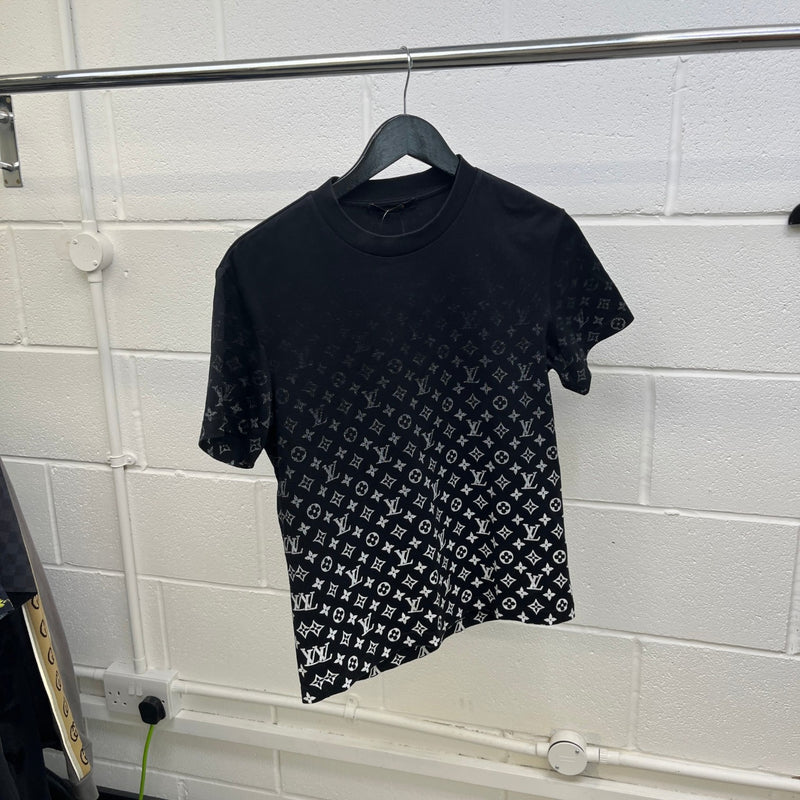 Men's Monogram Gradient T-Shirt Black Size XS