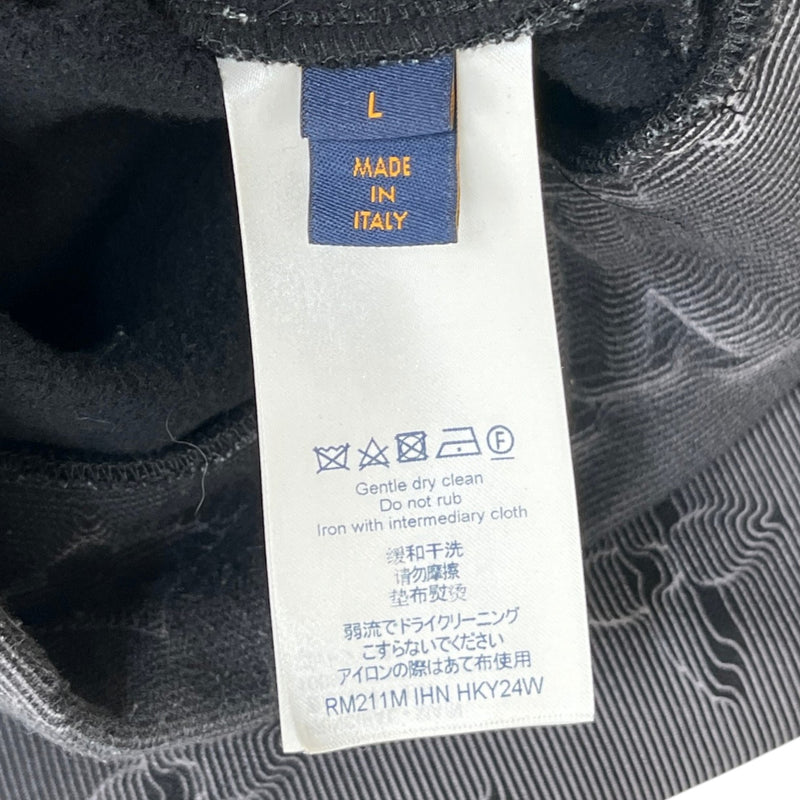 Men's 2054 3D Monogram Hoodie Charcoal Size L
