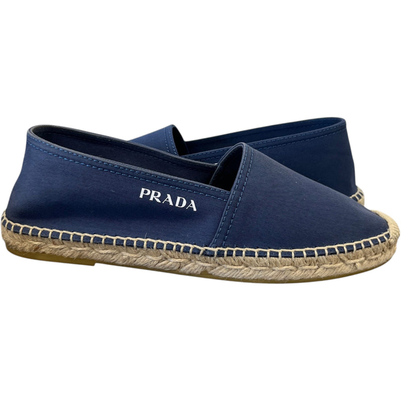 Men's Logo Print Espadrilles Navy Size EU 40 / UK 6