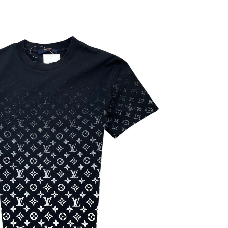 Men's Monogram Gradient T-Shirt Black Size XS