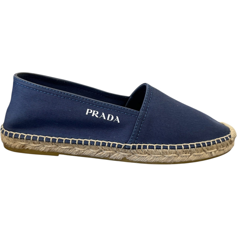 Men's Logo Print Espadrilles Navy Size EU 40 / UK 6