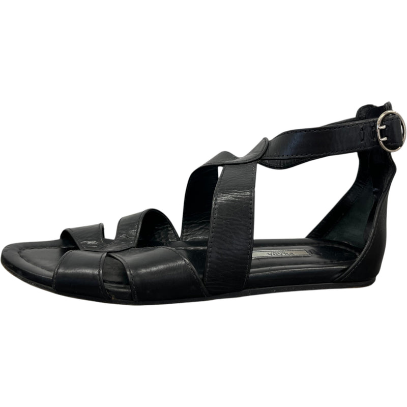 Women's Gladiator Sandals Black Size EU 40.5 / 7.5