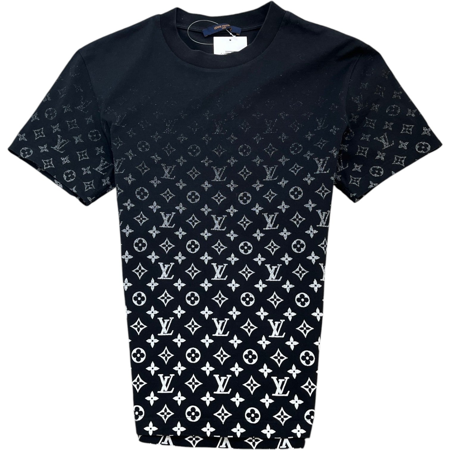 Men's Monogram Gradient T-Shirt Black Size XS - Photo 1