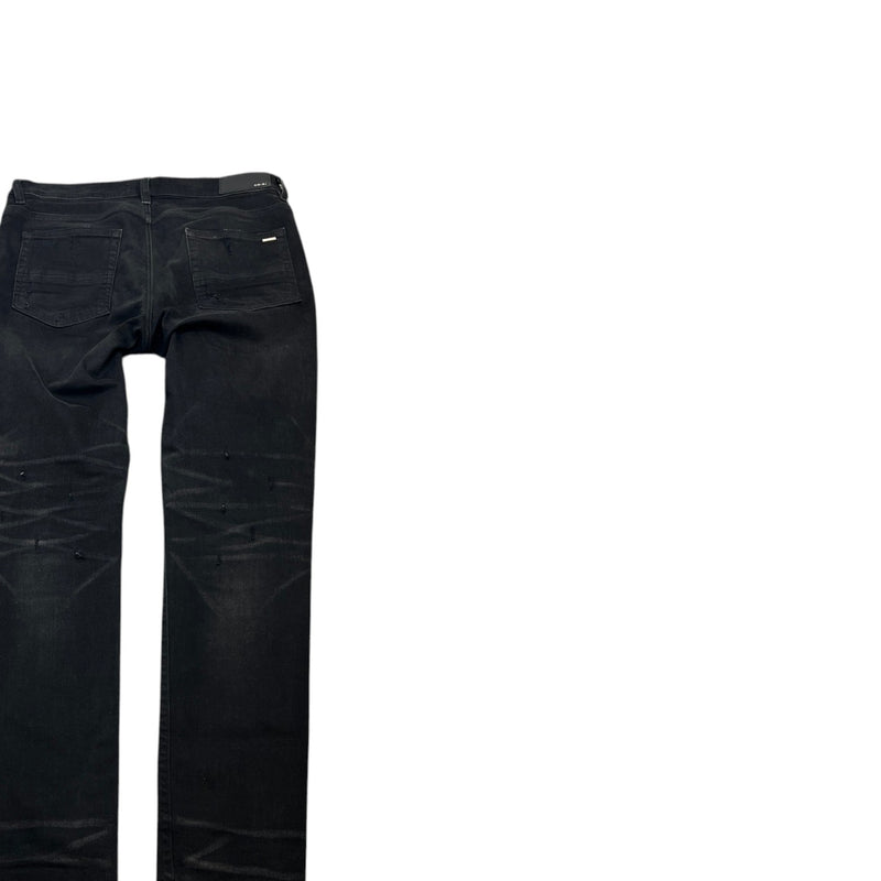 Men's Distressed Jeans Black Size Waist 32"