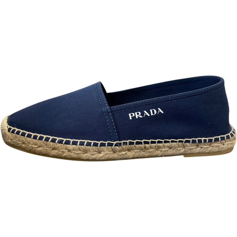 Men's Logo Print Espadrilles Navy Size EU 40 / UK 6