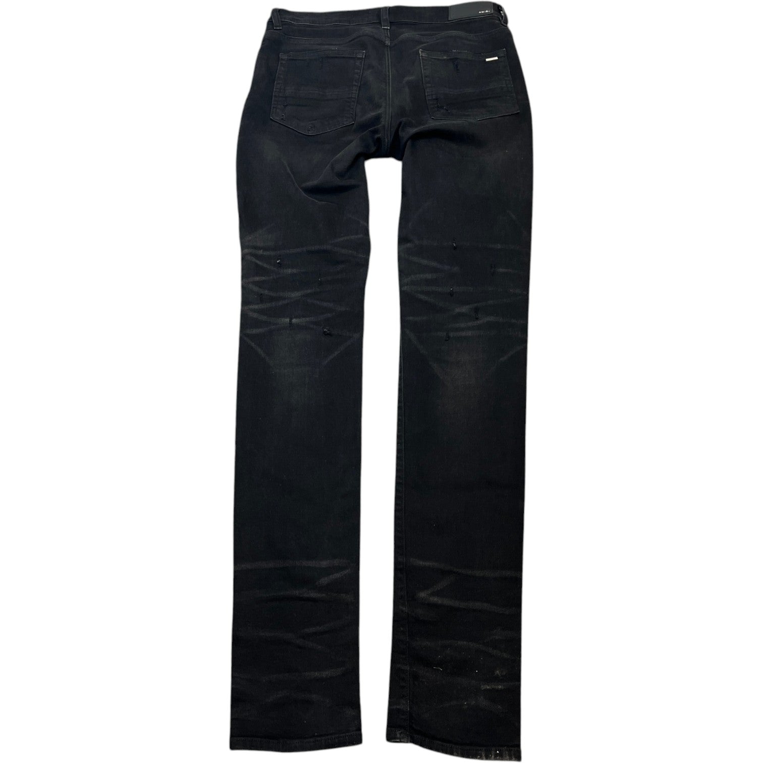 Men's Distressed Jeans Black Size Waist 32" - Photo 2