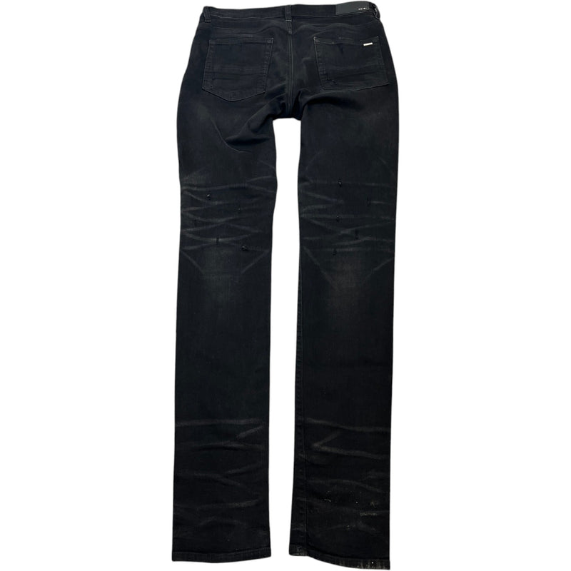 Men's Distressed Jeans Black Size Waist 32"