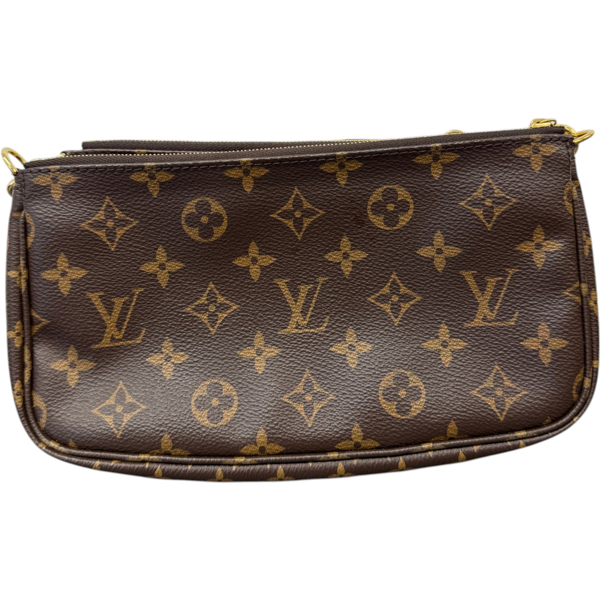 Women's Monogram Multi Pochette Accessories Crossbody Bag Brown - Photo 3