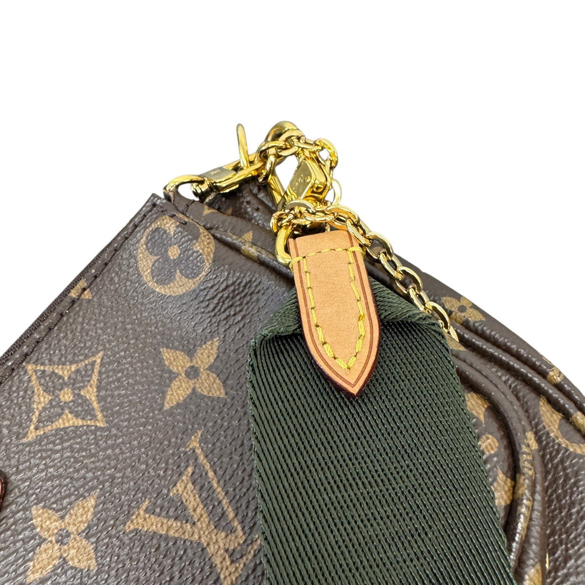 Women's Monogram Multi Pochette Accessories Crossbody Bag Brown - Photo 7