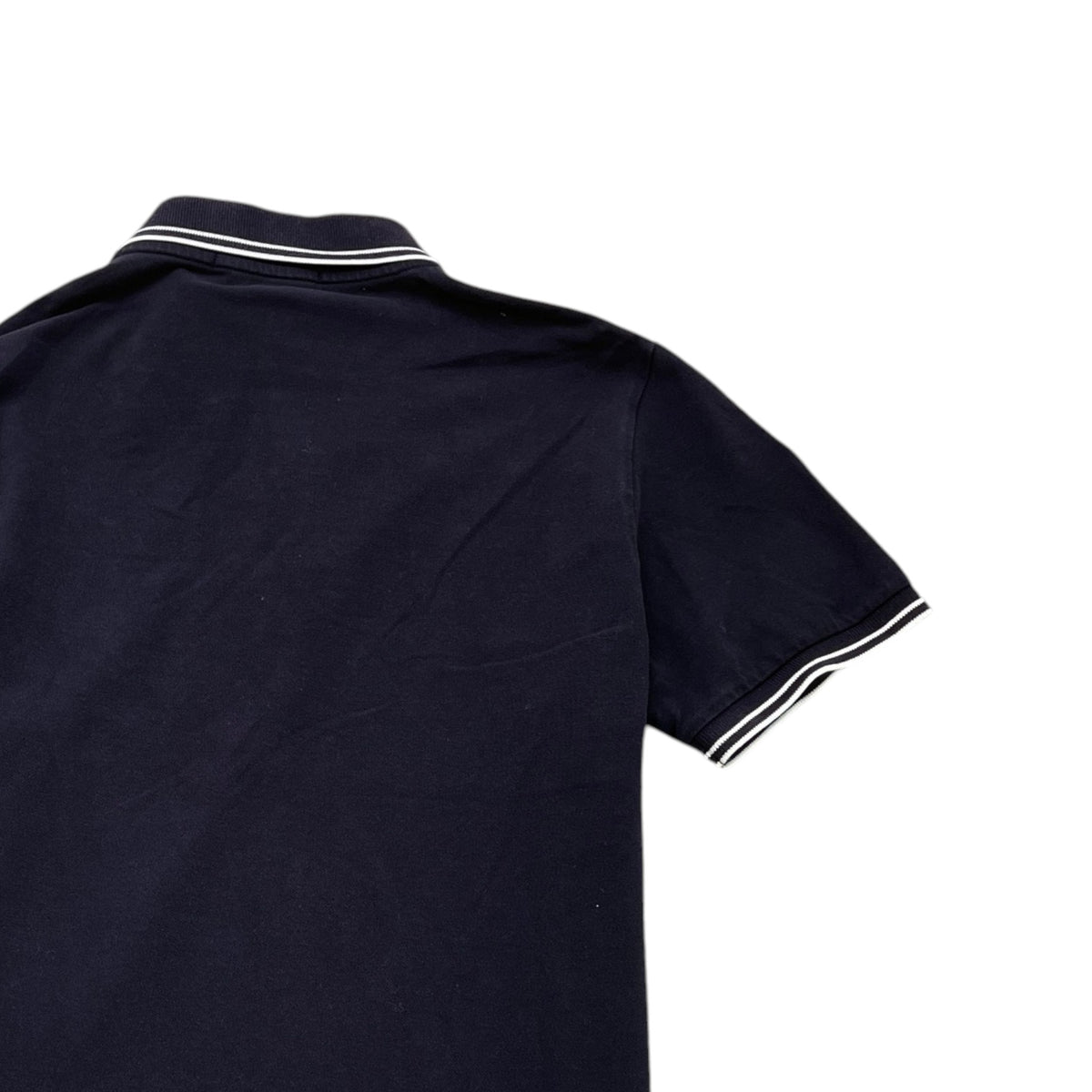 Men's Logo Patch Polo Shirt Navy Size M - Photo 4