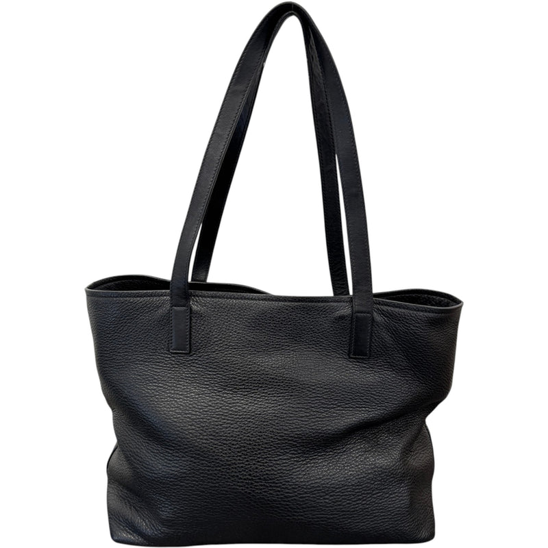 Women's Vitello Daino Tote Handbag Black