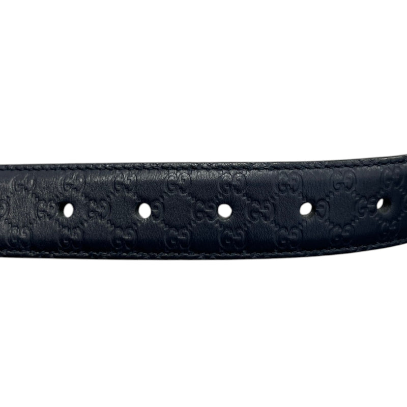Women's Gg Supreme Belt Navy Size Waist 34"