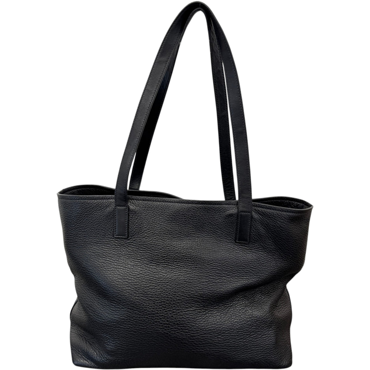 Women's Vitello Daino Tote Handbag Black - Photo 3