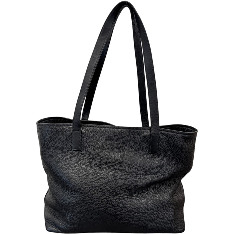 Women's Vitello Daino Tote Handbag Black